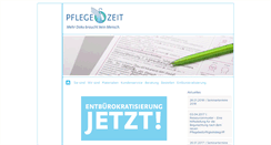 Desktop Screenshot of pflege-zeit.de