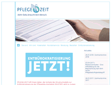 Tablet Screenshot of pflege-zeit.de